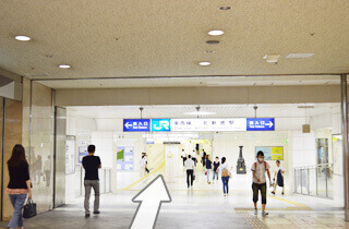 JR大阪駅中央改札口からの道順6