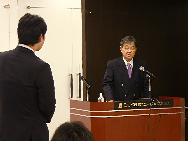 第二回 福島医大形成外科 フォーラム2019で質問に回答する音田総院長
