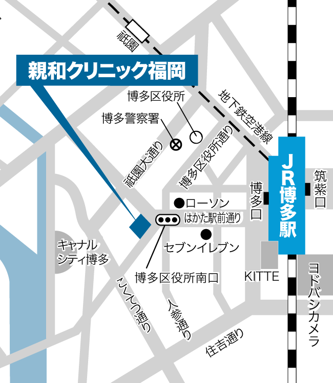 福岡院の地図
