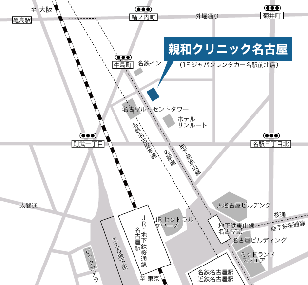 名古屋院の地図