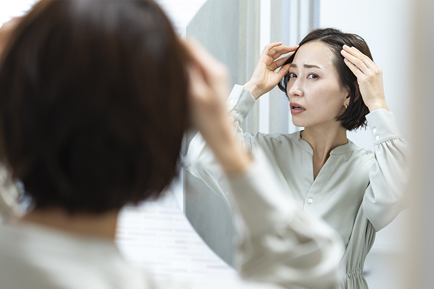 女性の前髪の薄毛対策